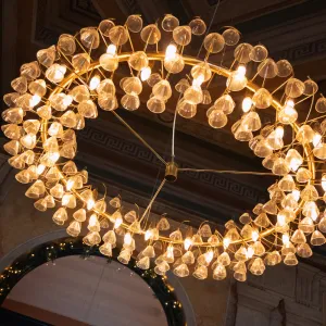 Aura Kristal Halka LED Avize