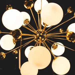 Sputnik 12 Küre Gold Modern Avize
